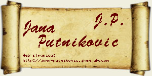 Jana Putniković vizit kartica